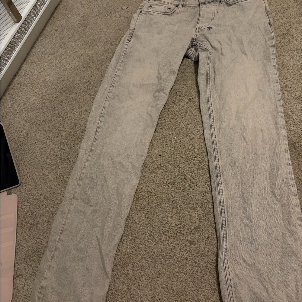 Ksubi Straight Leg Women’s Jeans in Light Gray